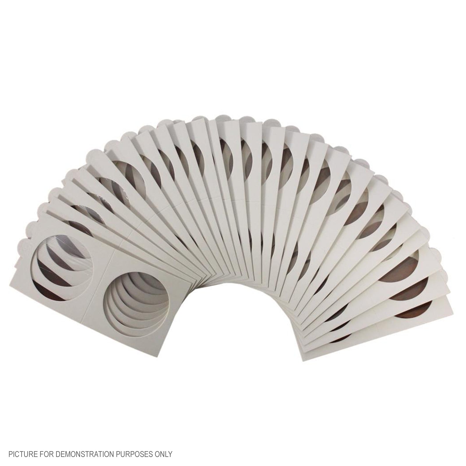 Lighthouse MATRIX WHITE 27.5mm Self Adhesive 2"x2" Coin Holders - Protection for your Coins (Suitable For Australian $1 Coins and Half-Pennies)